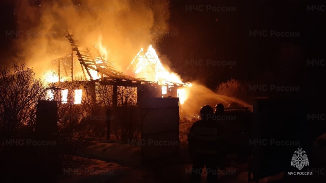 Пожар в жилом доме в городском округе Орехово-Зуево