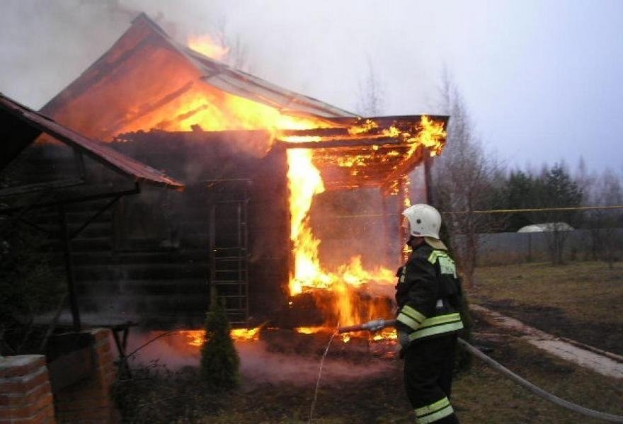 Пожар в хозяйственной постройке в городском округе Орехово-Зуево